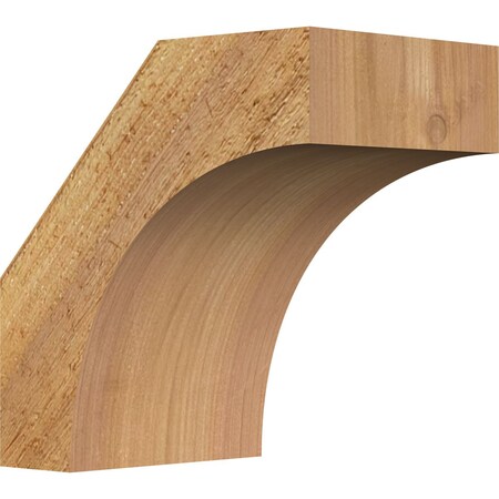 Ekena Millwork 4"W x 6"D x 6"H Westlake Rough Sawn Knee Brace, Western Red Cedar BRC04X06X06WTL00RWR